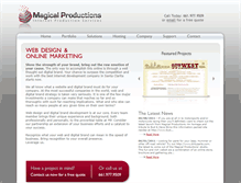 Tablet Screenshot of magicalproductions.net